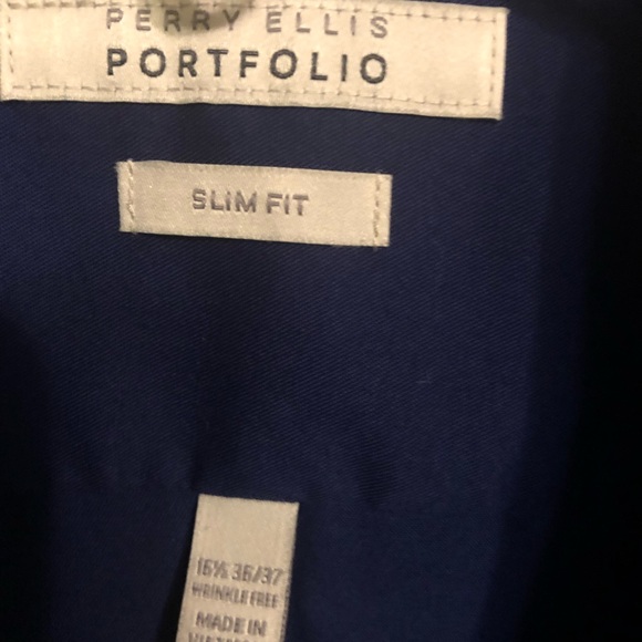 Perry Ellis portfolio men’s 16 1/2 with 36/37 - Picture 2 of 4